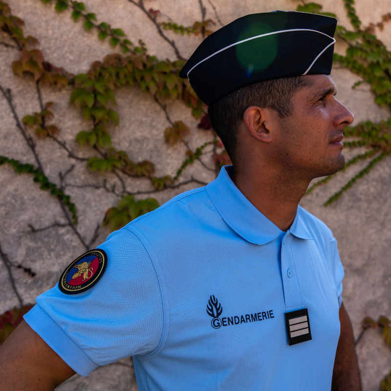 Polo Gendarmerie Bleu Cooldry Anti-Humidité – Maille Piquée Polo Gendarmerie Bleu Cooldry Anti-Humidité – Maille Piquée