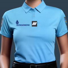 Polo Gendarmerie Femme Bleu Cooldry® – Tailles XS-XL