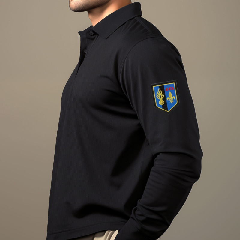 Polo Gendarmerie Mobile Noir Cooldry – Manches Longues Polo Gendarmerie Mobile Noir Cooldry – Manches Longues