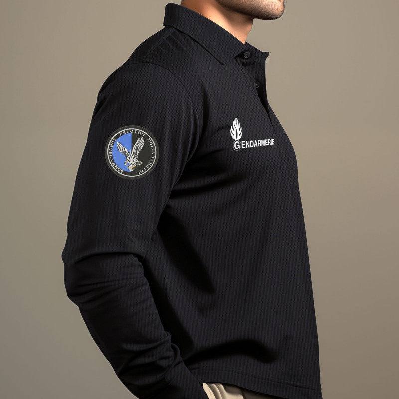 Polo Bleu Manches Longues – Cooldry Maille Piquée – Tailles S à XXL Polo Bleu Manches Longues – Cooldry Maille Piquée – Tailles S à XXL