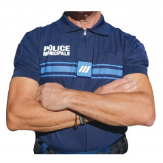Polo Police Municipale manches courtes Cooldry® Bleu-marine – Vêtement agent