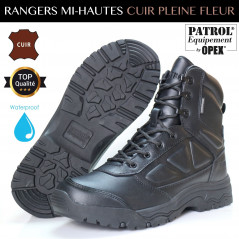 Rangers Mi-Hautes Full Cuir Waterproof – Tailles 37 à 47