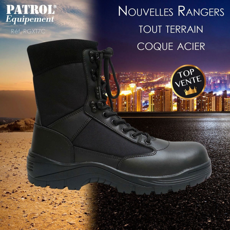 Rangers coquées noires Rangers coquées noires