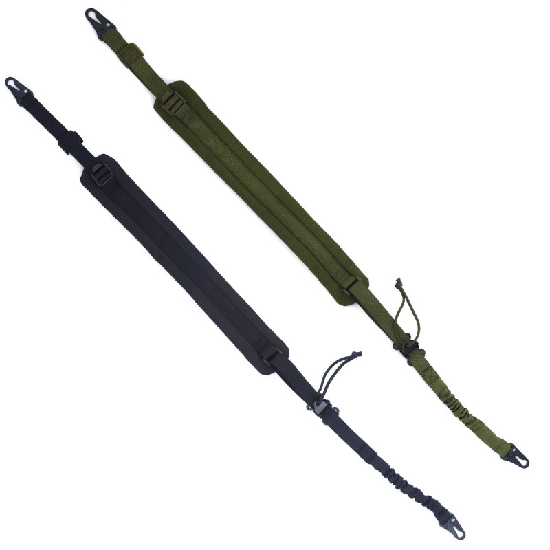 Sangle de combat 2 points/1 point Noir ou verte – Compatible HK416/G36 – Usage opérationnel