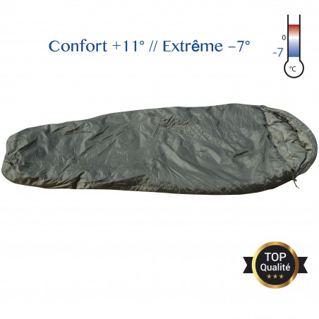 Sac de couchage OPEX Confort, couleur vert armée