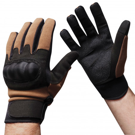 Gants Coqués Coyote – Protection articulations & paume renforcée