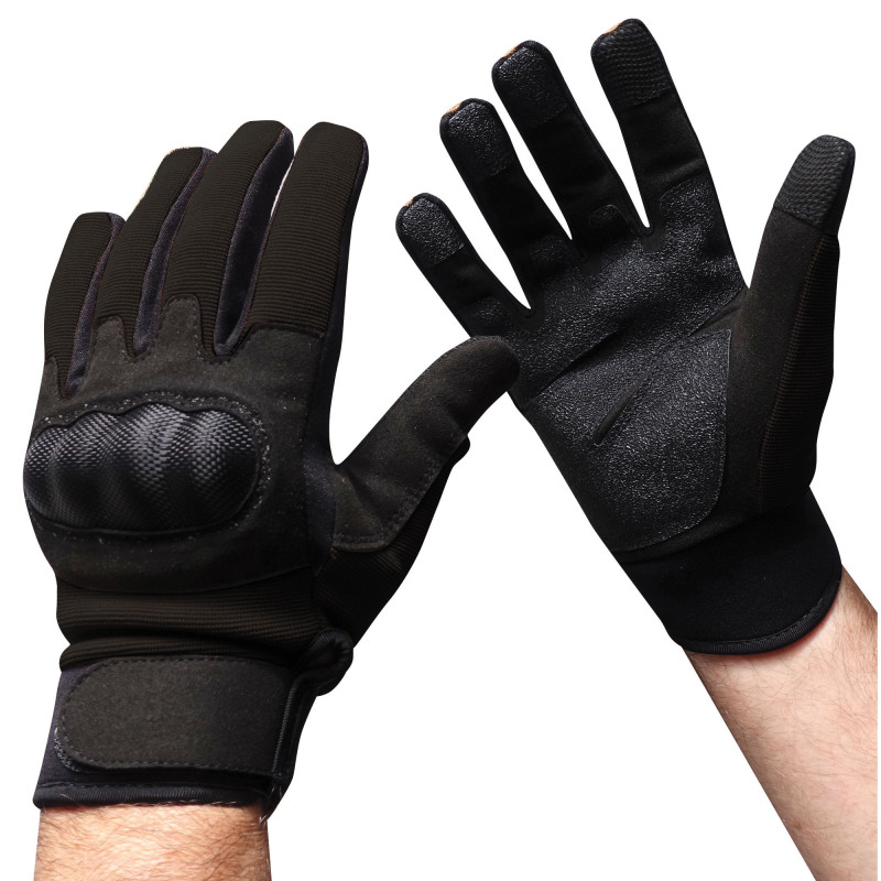 Gants coqués noirs – protection mains intervention