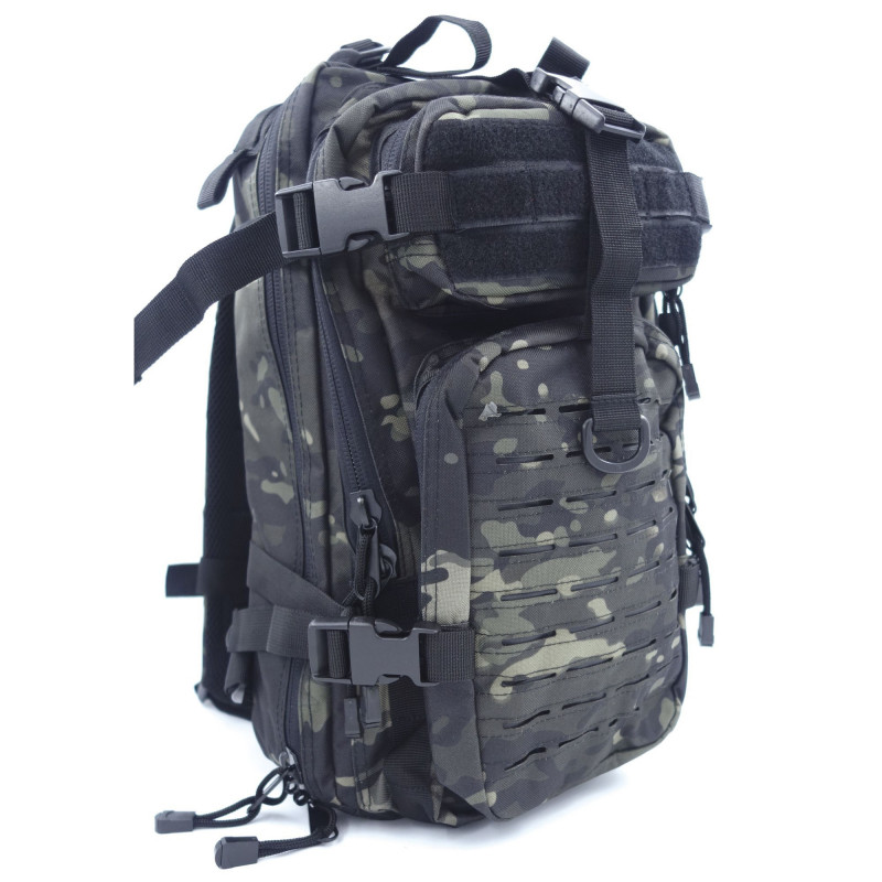Sac à dos Assault Pack 27 L – Système MOLLE découpe laser, polyester 600D