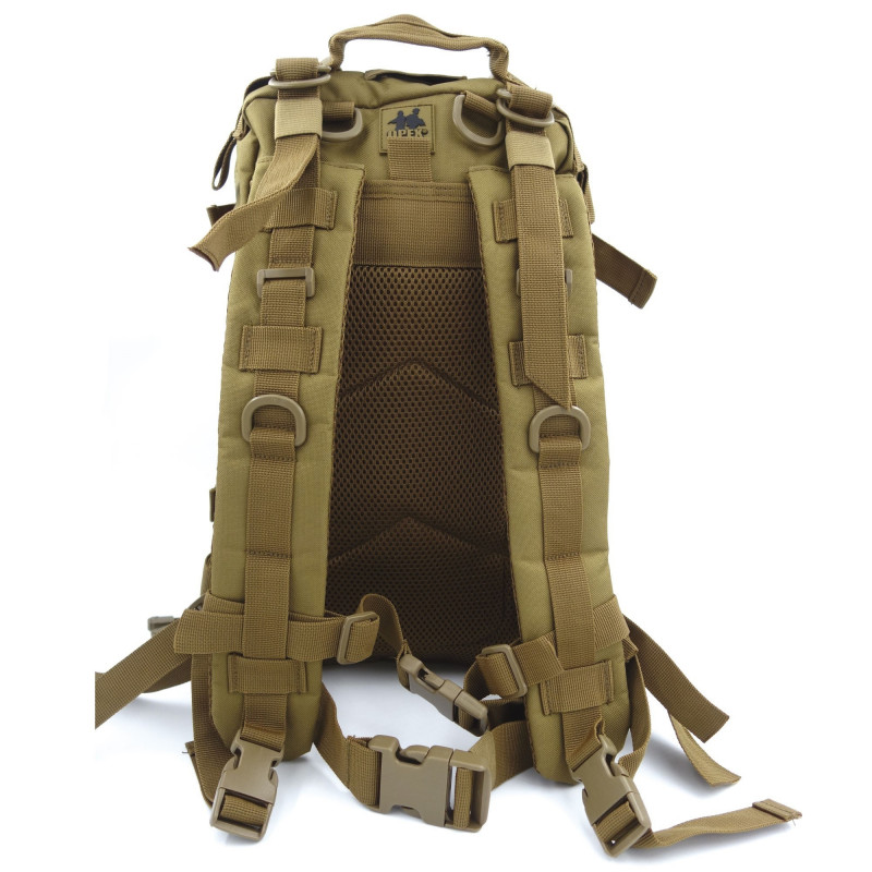 Sac à dos Assault Pack 27 L – Système MOLLE découpe laser, polyester 600D