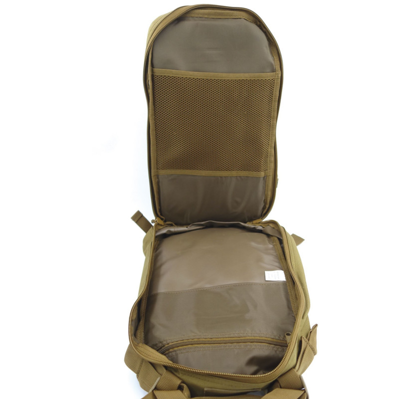 Sac à dos Assault Pack 27 L – Système MOLLE découpe laser, polyester 600D