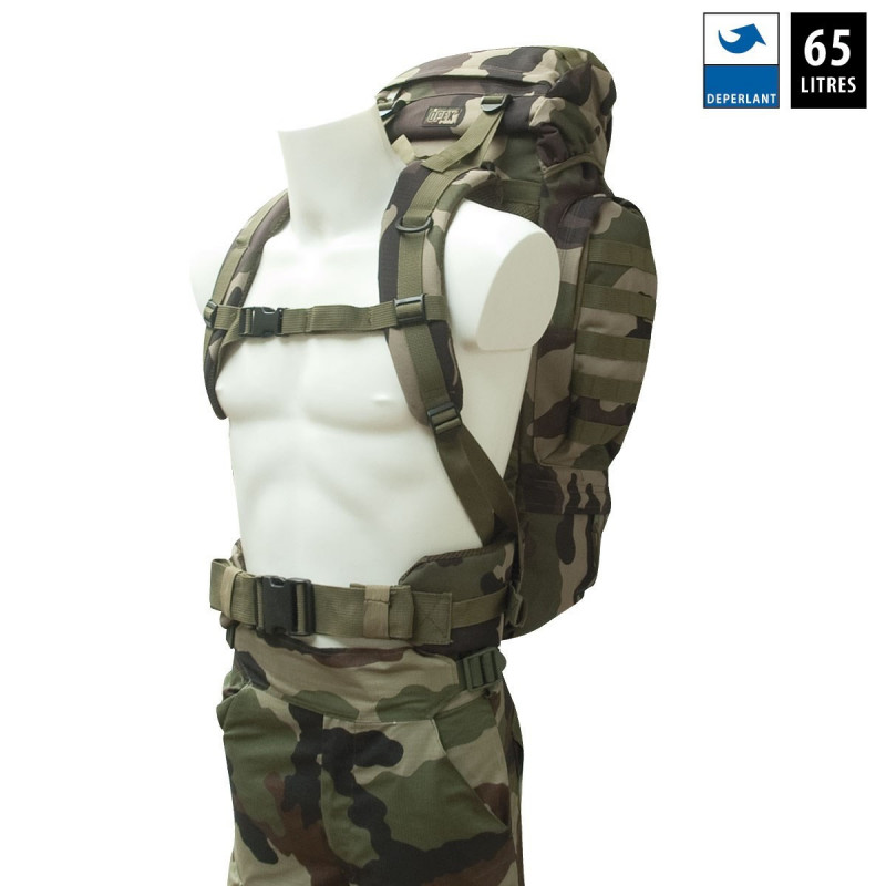 Sac à dos 65 L — grande capacité & sac extérieur robuste
