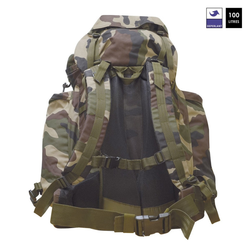 Sac à dos Intervention 100 L — grande capacité & sur-sac intégré, sac tactique robuste