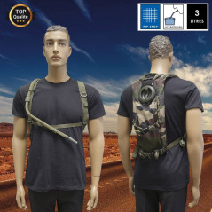 Sac d’hydratation 3 L — poche à eau & sac à dos pour randonnée, outdoor et missions