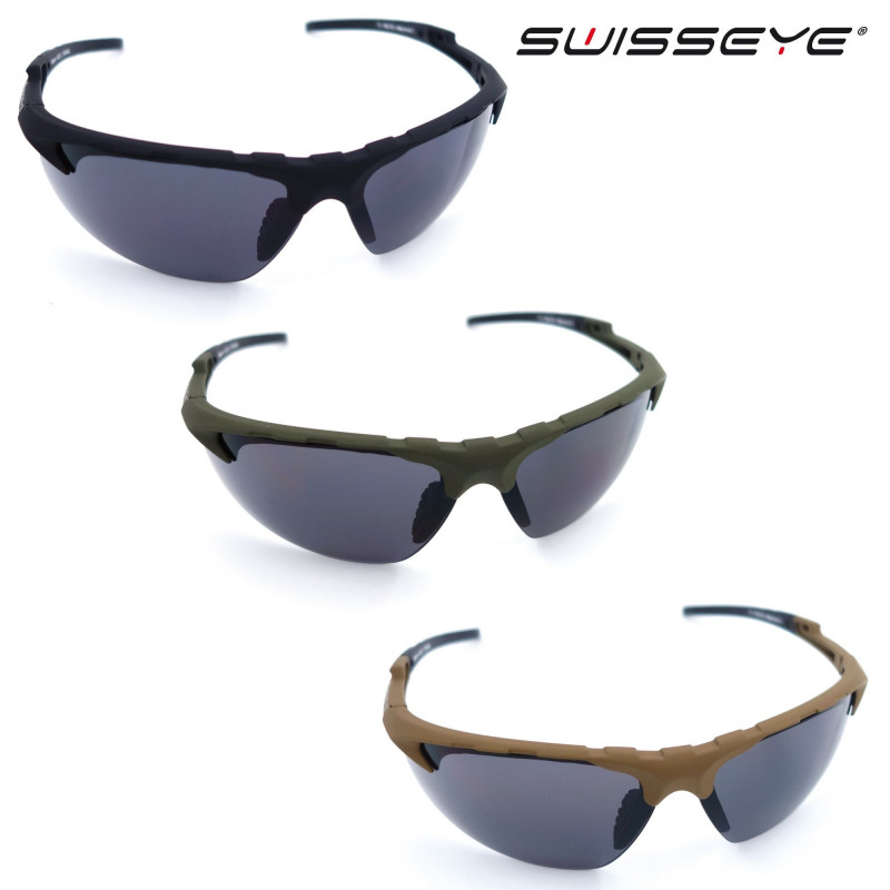 Lunettes balistiques SwissEye Apache – 3 verres interchangeables, protection UV 100 %, monture PC impact Lunettes balistiques SwissEye Apache – 3 verres interchangeables, protection UV 100 %, monture PC impact