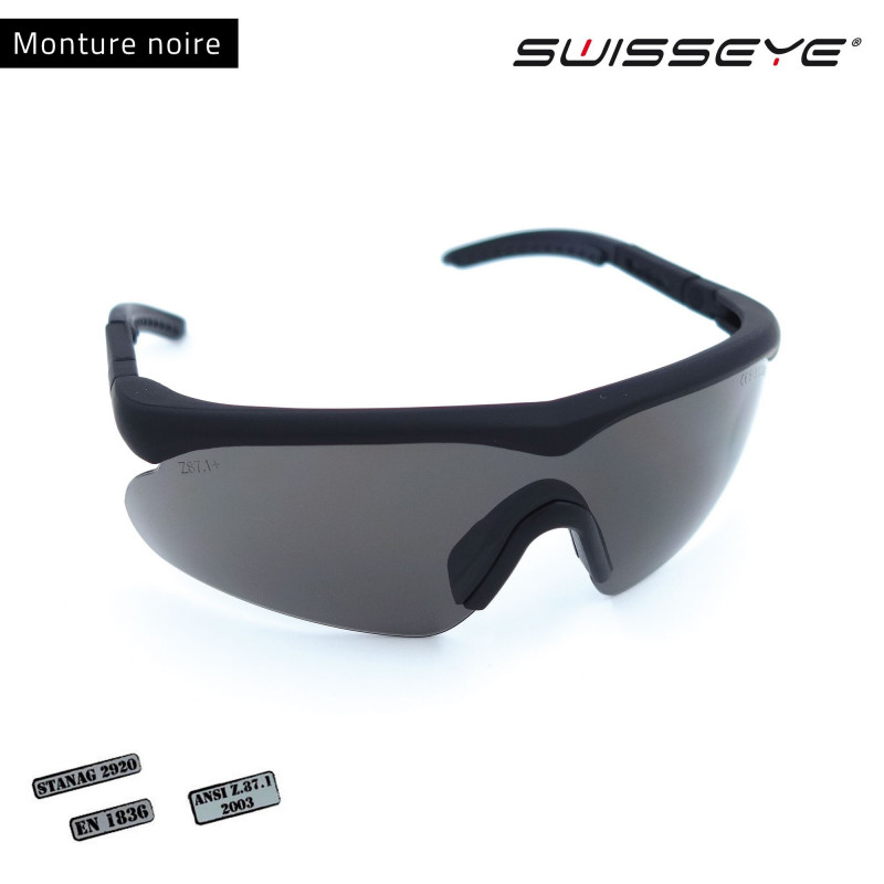 Lunettes balistiques SwissEye Raptor – protection UV + interchangeables verres