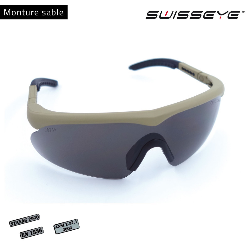 Lunettes balistiques SwissEye Raptor – protection UV + interchangeables verres