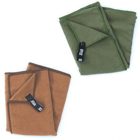 Serviette microfibre Savane – séchage rapide, format 40×80 & 75×130
