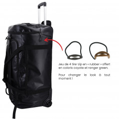 Sac Trolley à roulettes 500D Tarpaulin noir Opex 120 L