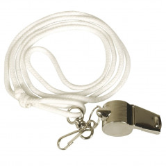 Sifflet avec cordon blanc — signalisation professionnelle