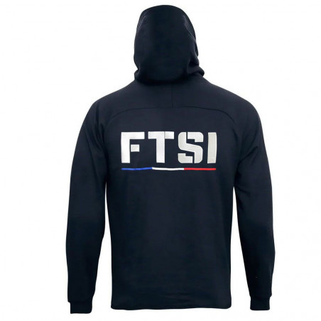 Survêtement Sportswear Noir – broderie FTSI, ensemble veste + pantalon