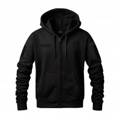 Sweat militaire SPIDER à zip intégral – polaire anti-bouloches