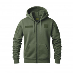 Sweat militaire SPIDER à zip intégral – tissu polaire anti-bouloches Sweat militaire SPIDER à zip intégral – tissu polaire anti-bouloches