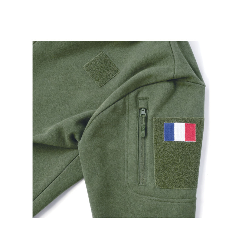 Sweat militaire SPIDER à zip intégral – polaire anti-bouloches Sweat militaire SPIDER à zip intégral – polaire anti-bouloches
