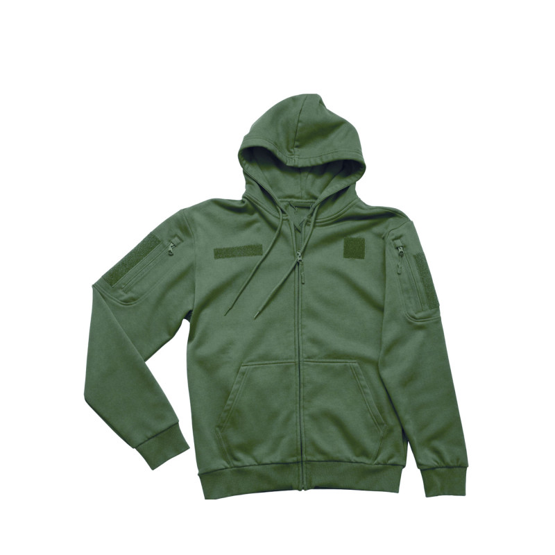 Sweat militaire SPIDER à zip intégral – polaire anti-bouloches Sweat militaire SPIDER à zip intégral – polaire anti-bouloches