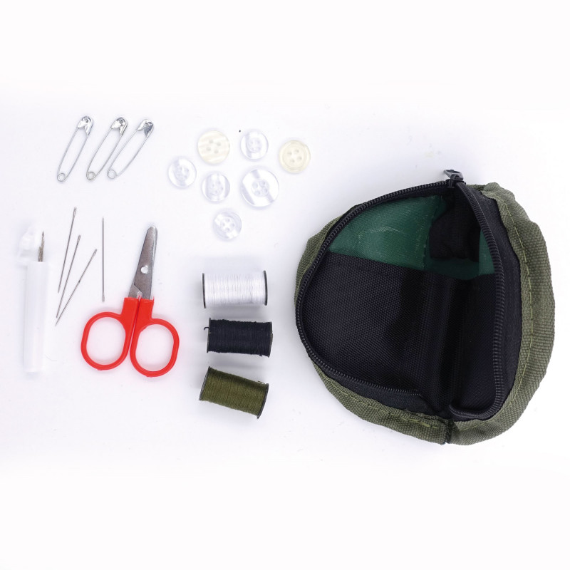 Trousse de couture militaire — kit compact pour réparations vêtements & équipement Trousse de couture militaire — kit compact pour réparations vêtements & équipement
