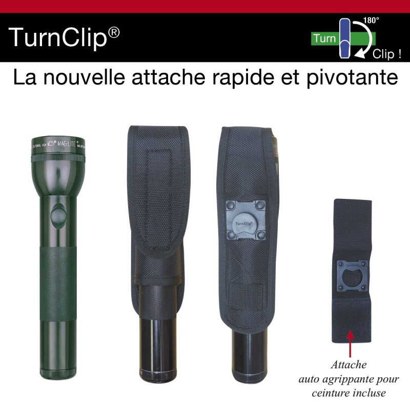 Étui Turnclip pour lampe • Fixation MOLLE / ceinture