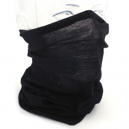 Tour de cou multifonctions — cache-cou / cagoule / bandeau (noir, taille unique)