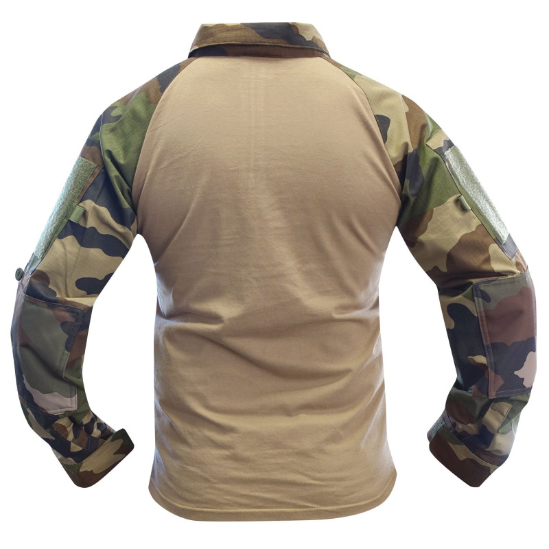 Chemise de Combat type UBAS en Coton – Camouflage Sable Chemise de Combat type UBAS en Coton – Camouflage Sable