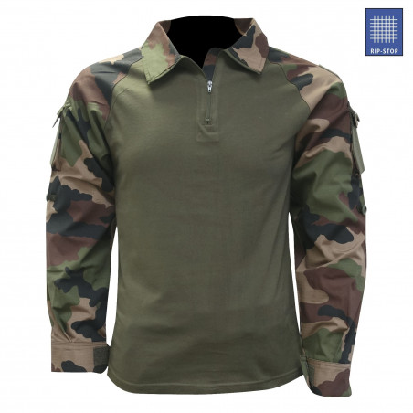 Chemise de combat type UBAS coton – Vert Armée & Camo CE