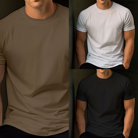 T-Shirt FÉLIN manches courtes raglan – Coupe raglan professionnelle