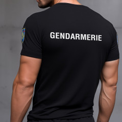 Tee-shirt Noir Manches Courtes – Cooldry Anti-Humidité Maille Piquée