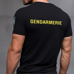 Tee-shirt Noir Manches Courtes – Cooldry Anti-Humidité Maille Piquée
