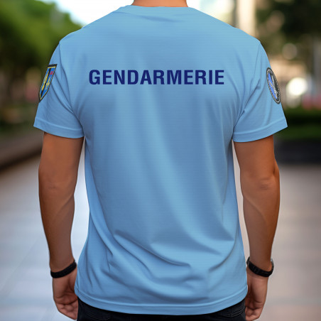T-shirt Bleu Maille Piquée – Technologie Anti-Humidité