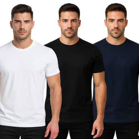 T-shirt coton manches courtes — col rond & confort quotidien