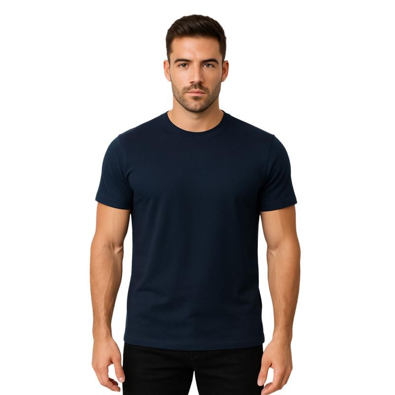 T-shirt coton manches courtes — col rond & confort quotidien