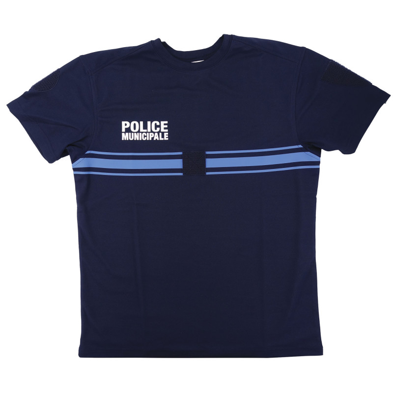 Tee-shirt Police Municipale Bleu Marine Cooldry® – Maille Piquée 100 % Polyester Tee-shirt Police Municipale Bleu Marine Cooldry® – Maille Piquée 100 % Polyester