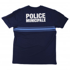 Tee-shirt « Police Municipale » Bleu Marine – Maille Piquée Cooldry® Tee-shirt « Police Municipale » Bleu Marine – Maille Piquée Cooldry®