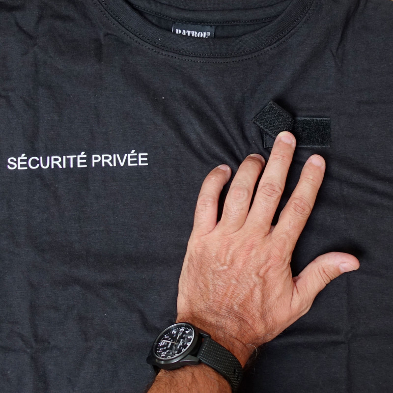 T-shirt « Sécurité Privée » rétro-réfléchissant – conformité normes 2023