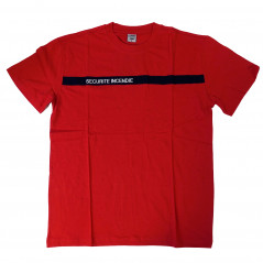 T-shirt SÉCURITÉ INCENDIE rouge