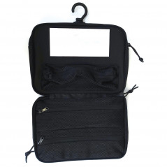Trousse de toilette noire — compacte & fonctionnelle
