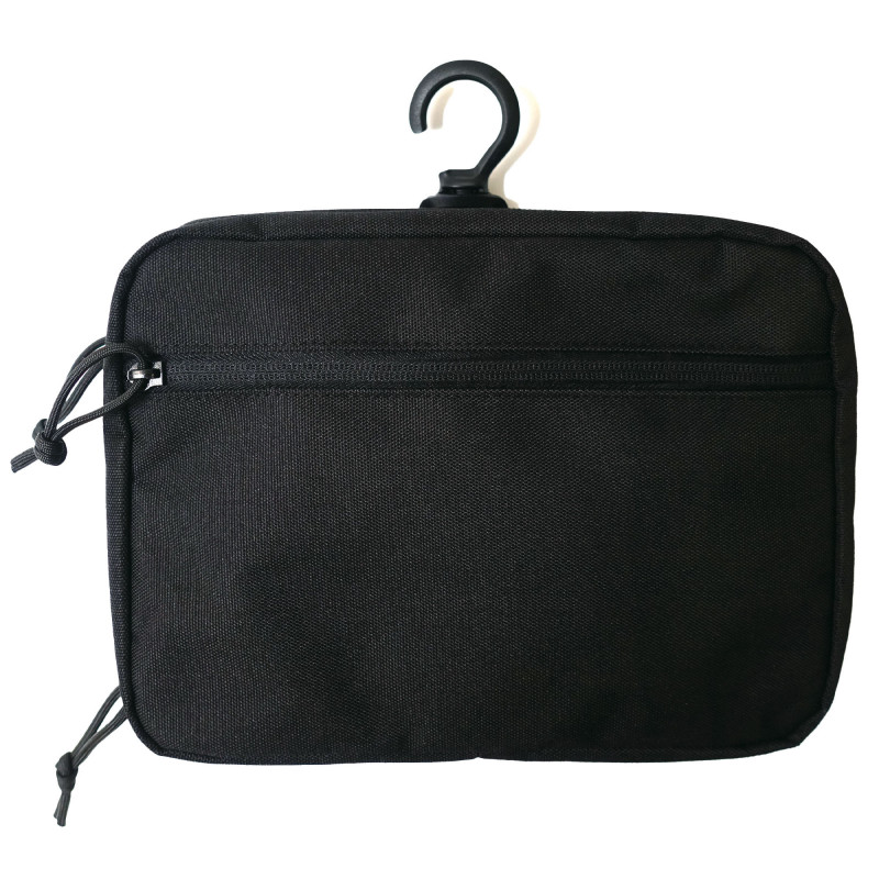 Trousse de toilette noire compacte & résistante
