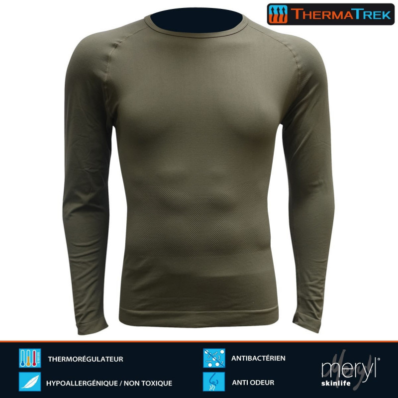 T-shirt Thermatrek manches longues – Thermorégulateur & antibactérien