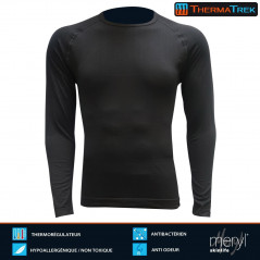 T-shirt Thermatrek manches longues thermorégulateur, antibactérien, hypoallergénique et anti-odeur