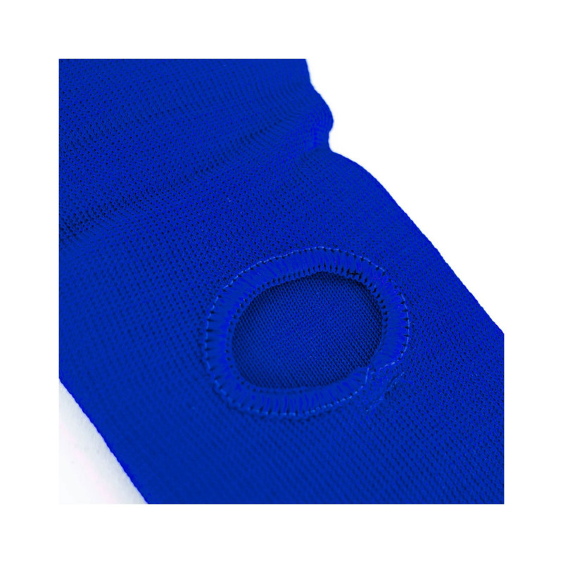 Protège-tibias + pied coton Bleu — paire de protection Protège-tibias + pied coton Bleu — paire de protection