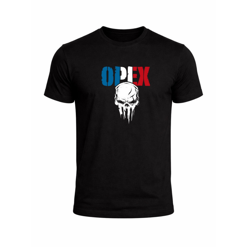 T-shirt OPEX Bleu Blanc Rouge coyote coton confortable style tactique T-shirt OPEX Bleu Blanc Rouge coyote coton confortable style tactique