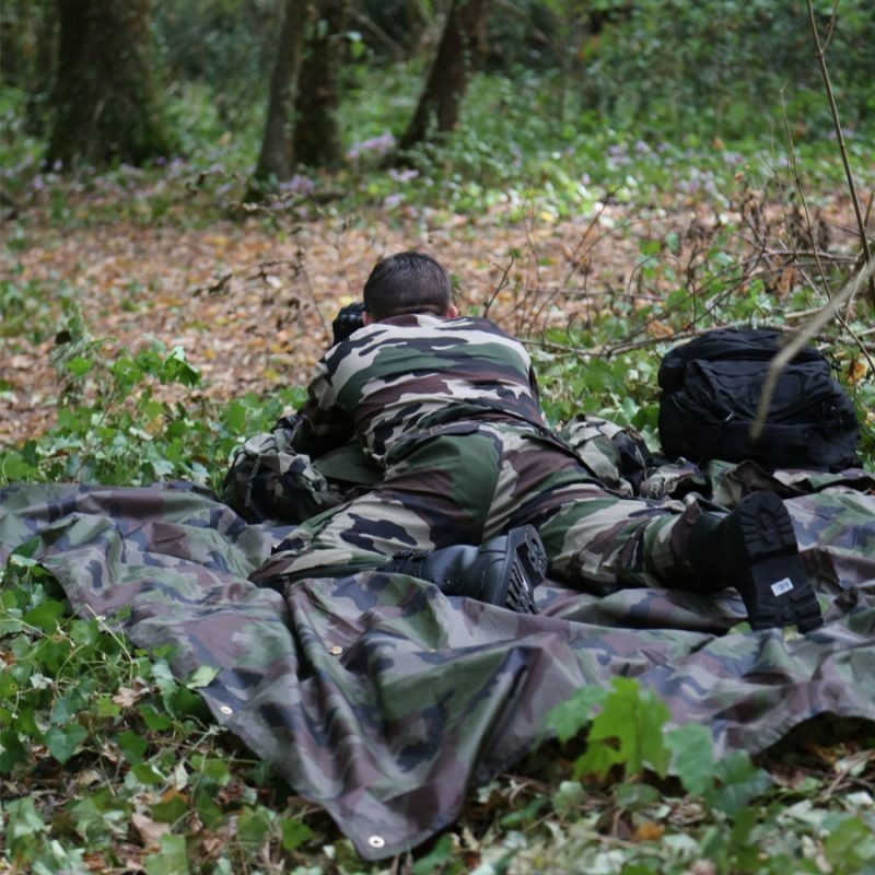 Bâche camouflage Ripstop 4x3 m imperméable tarp militaire et bivouac